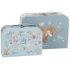 Image de Valises - LITTLE DUTCH - Forest Friends - Lot de 2 - Souple - Cadenas à clé - Mixte