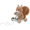 Image de Peluche À Tirer Little Dutch Forest Friends Écureuil 20 X 16 Cm Beige