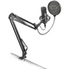 Image de Trust Gaming GXT 252+ Emita Plus Microphone USB Cardioïde avec Bras de Micro pour Podcast Streaming Youtubeur   Noir