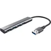 Image de Trust Halyx   Hub USB-A vers 4 ports USB 3.2 Gen 1   Adaptateur Multiports Haute Vitesse   PC Portable Ordinateur de Bureau   Gris