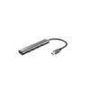 Image de Hub Usb-c 4 Ports Usb-a 3.2 Gen 1 Aluminium Slim Gris 211×21×11 Mm Trust