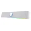 Image de Trust Gaming GXT 619W Thorne Barre de Son 12 W Éclairage LED RGB Alimentation USB Enceinte Stéréo 2.0 - Blanc