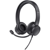 Image de Trust Hs-150 Casque Avec Fil Arceau Bureau/centre D'appels Noir