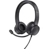 Image de Trust Hs-201 Casque Avec Fil Arceau Bureau/centre D'appels Usb Type-a Noir