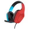 Image de Trust Gxt 416s Zirox Casque Avec Fil Arceau Gaming Noir, Cyan, Rouge