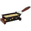 Image de Appareil À Raclette Boska Partyclette Compact - Acier Inoxydable Et Bois