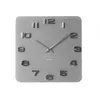 Image de Horloge - Karlsson - Vintage - Couleur Gris - Verre - Carré 35cm