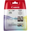 Image de Pack de cartouches d'encre d'origine noir + 3 couleurs PG-510/CL-511 CANON