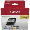 Image de Pack Multi-cartouches Original Canon Encre Noir Cyan Magenta Jaune 5 Pièces Pixma