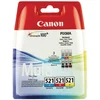 Image de Pack de cartouches d'origine 3 couleurs CLI-521 CANON
