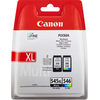 Image de Pack de cartouches d'encre d'origine noir + 3 couleurs PG-545 XL/CL-546 CANON