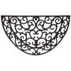 Image de Paillasson tapis caoutchouc demi-lune - 68 x 40 cm - Esschert Design