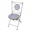 Image de Chaise En Céramique - L 54,2 Cm X L 42 Cm X H 88,5 Cm - Bleu
