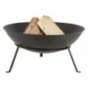 Image de Brasero En Métal Rond - D 49,5 Cm X H 24,5 Cm - Noir