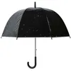Image de Parapluie transparent noir Etoiles