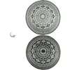 Image de Tapis de jardin - ESSCHERT DESIGN - OC18 - Rond - Ethnique - Réversible 180 cm