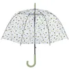 Image de Parapluie transparent avec motif dabeilles - Transparent - D 83 x H 815 cm