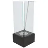 Image de Brasero - FANCY FLAMES - Cheminée de table au bioéthanol - Noir - 25x25x65 cm - Écologique
