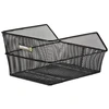 Image de Panier Vélo Basil Cento en acier noir pour porte bagage