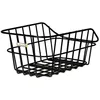 Image de Panier arrière Basil Cento Alu pour vélo loisir adulte - noir en aluminium avec montage fixe sur porte-bagage