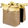 Image de Sacoche vélo - BASIL - VIVE DOUBLE PANNIER BAG - 28-35L - Universal Bridge System - sable/jaune