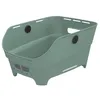 Image de Panier arrière pour vélo - BASIL - Cento Neo - 21 L - Vert/Argenté - Système WSL
