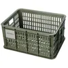 Image de Panier à vélo en plastique recyclé Basil Crate - Capacité 17 5 litres - Vert - 29x39x21 cm