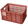 Image de Panier à vélo - BASIL - Crate - 29x39x21 cm - Rouge - Plastique recyclé - Capacité 17 5 litres