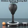 Image de Balle de réaction de boxe à ventouse - WIRLSWEAL - 35 cm - Noir - Pour enfant - Coordination oeil-main