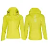 Image de Veste imperméable femme - BASIL - Skane Hivis Bluesign - Jaune - Réfléchissante - Respirante