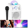 Image de Enceinte Karaoké Vonyx SBS50W - Microphone Bluetooth et effet lumineux LED - Blanc