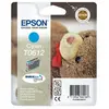 Image de Epson T0612 - 8 ml - cyan - original - blister - cartouche d'encre - pour Stylus D68, D88, DX3800, DX3850, DX4200, DX4250, DX4800, DX4850 en occasion ou reconditionné