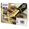Image de Epson Multipack T1626 - Stylo Plume - Noir, Cyan, Magenta, Jaune