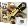 Image de EPSON Multipack T1636 XL - Stylo Plume - Noir Cyan Magenta Jaune (C13T16364012)