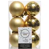 Image de Lot De 12 Boules Edm - Esprit De Noël - Doré - 71869