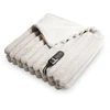 Image de Plaid Chauffant Électrique Duux Stripped Polyester Gris 200 X 200 Cm