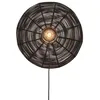 Image de TANAMI L-Applique murale rotin Ø55cm Noir Good & Mojo Ø 55cm / H 55cm