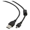 Image de Câble USB GEMBIRD CCF-USB2-AM5P-6 NOIR - 1.8m - USB 2.0 - Connecteur USB A vers Mini-USB B