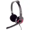 Image de Gembird Mhs-002 Casque Avec Fil Arceau Appels/musique Noir, Rouge
