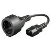 Image de Adaptateur dalimentation - GEMBIRD - PC-SFC14M-01 - C14 mâle vers Schuko femelle - 0 15 m - Noir