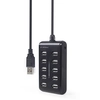 Image de Gembird Uhb-u2p10p-01 Hub & Concentrateur Usb 2.0 Type-a Noir