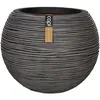 Image de Pot À Fleurs Nature Rib Rond 40 X 32 Cm Anthracite Kofz270 Capi