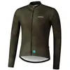 Image de Maillot Shimano Vertex Printed manche longue vert foncé - S