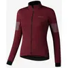 Image de Maillot Shimano Kaede Wind manche longue grenat femme - L