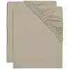 Image de Drap-housse Jersey 60x120cm Olive Green (2p)