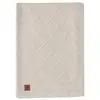 Image de Couverture Berceau 75x100cm Check Knit - Oatmeal/teddy Fleece