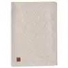 Image de Couverture 100x150cm Check Knit - Oatmeal/teddy Fleece