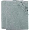 Image de Housse Matelas À Langer Eponge 50x70cm - Sea Green - 2 Unités