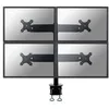 Image de Support de table pour 4 écrans LCD NEWSTAR FPMA-D700D4 - Taille décran : 19-30 - Noir