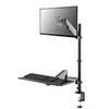 Image de Neomounts DS90-325BL1 kit de montage - poste de travail assis-debout - pour ecran LCD/clavier/souris - noir